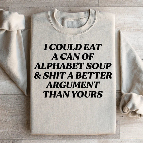 Alphabet Soup Sweatshirt - WonderingCloth