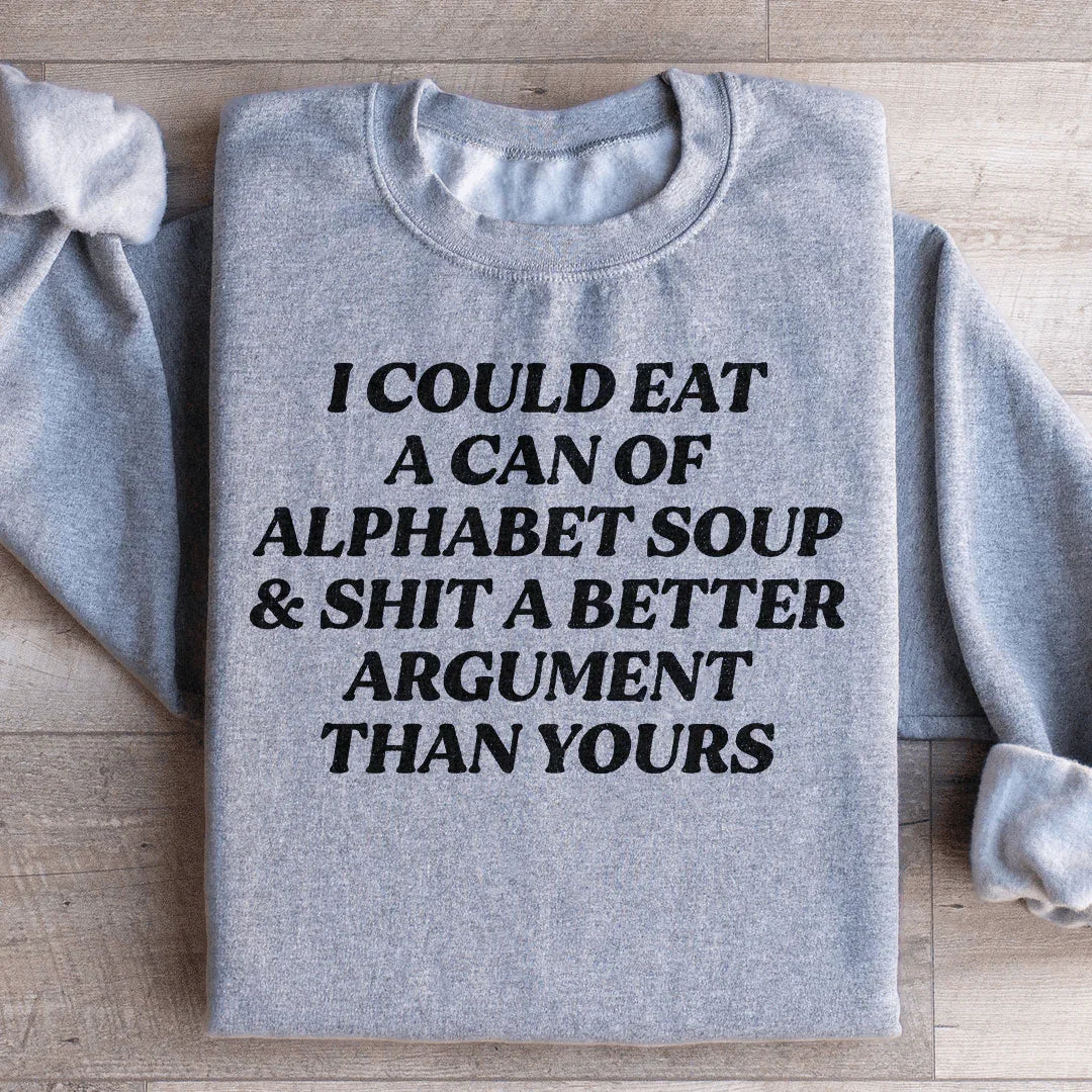 Alphabet Soup Sweatshirt - WonderingCloth