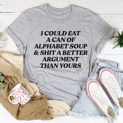 Alphabet Soup Tee - WonderingCloth