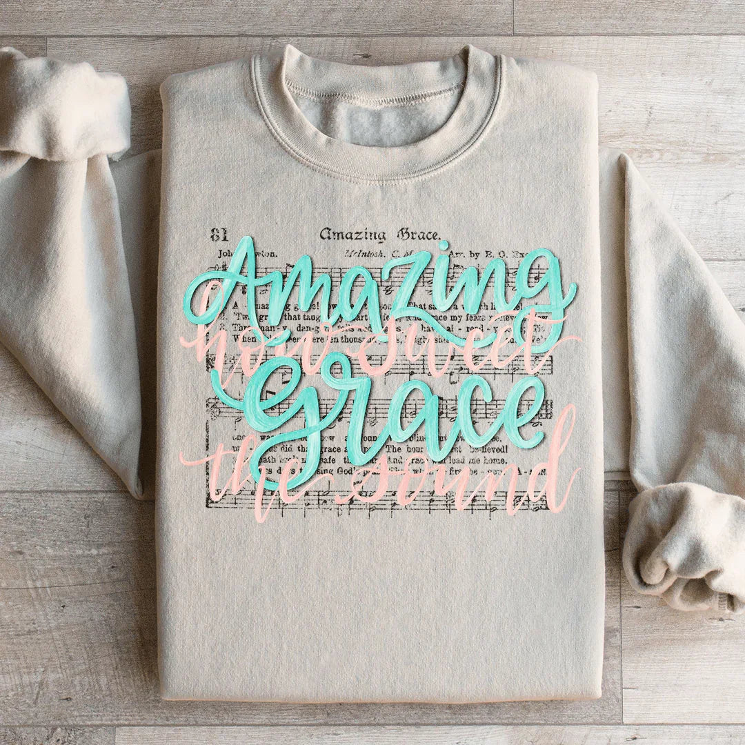 Amazing Grace Song Sweatshirt - WonderingCloth