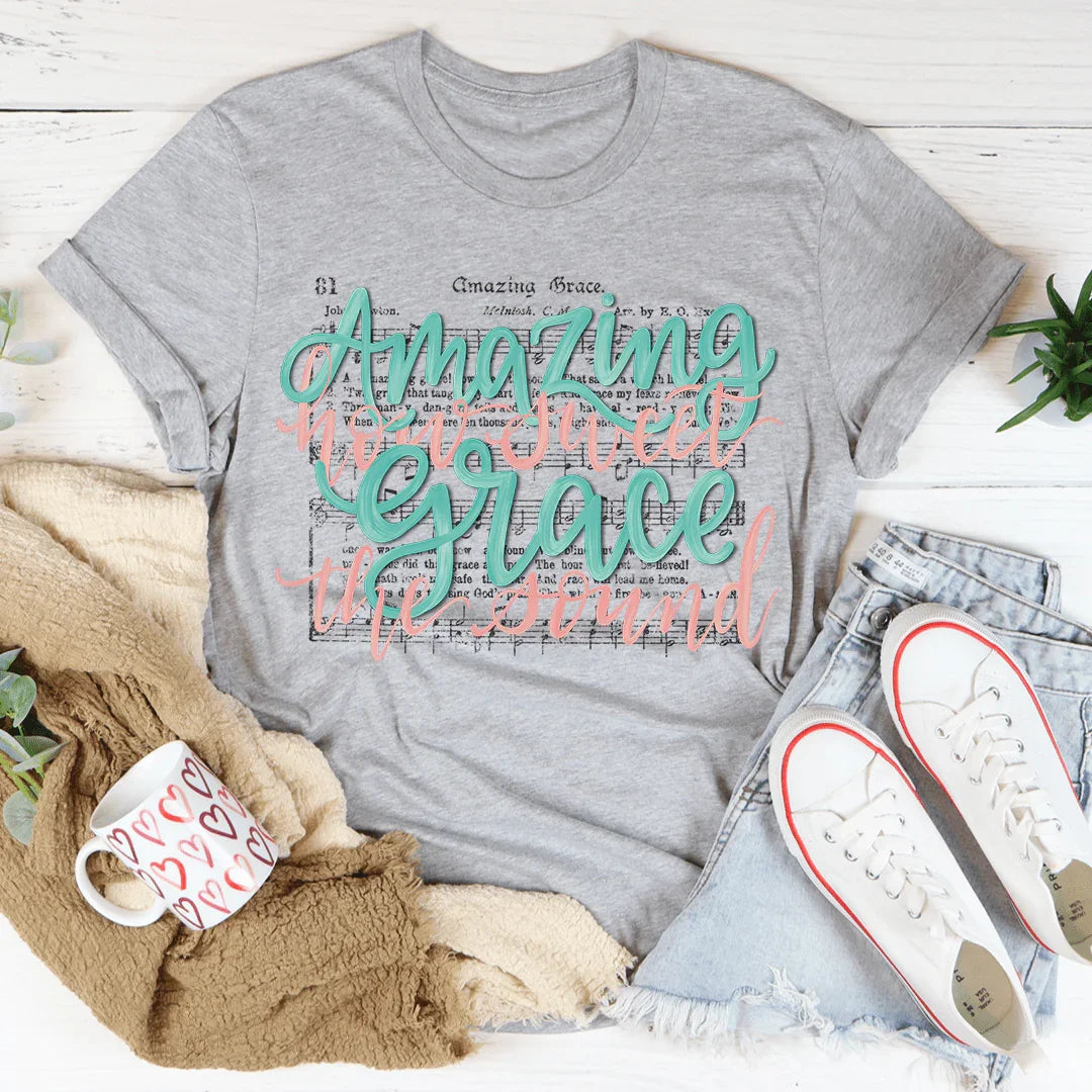 Amazing Grace Song Tee - WonderingCloth