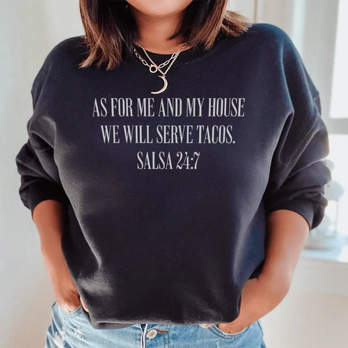 As For Me And My House We Will Serve Tacos Tee - WonderingCloth