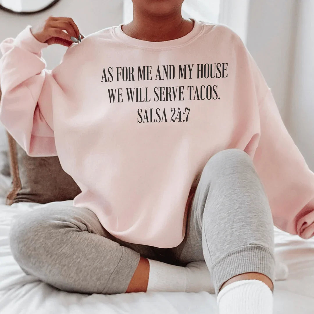 As For Me And My House We Will Serve Tacos Tee - WonderingCloth