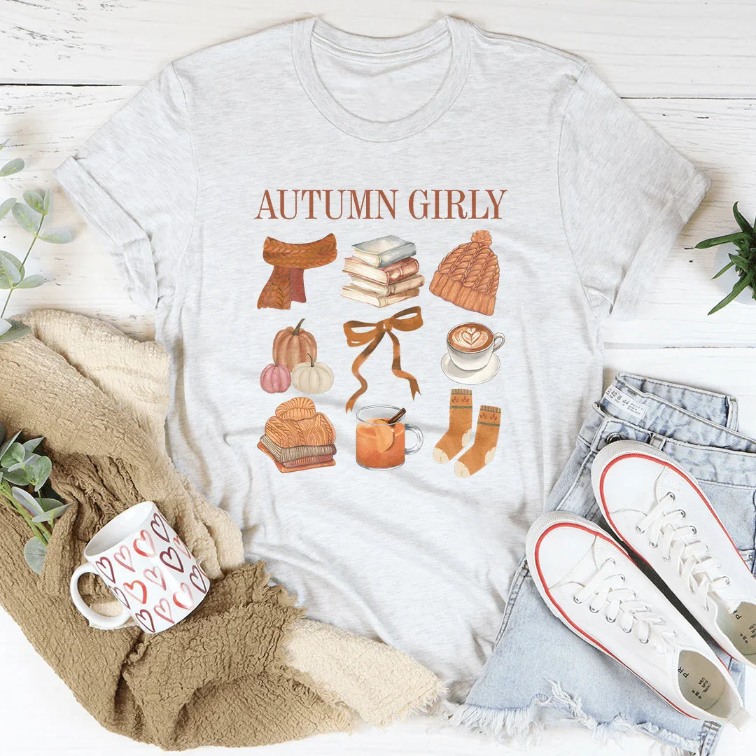 Autumn Girly Tee - WonderingCloth