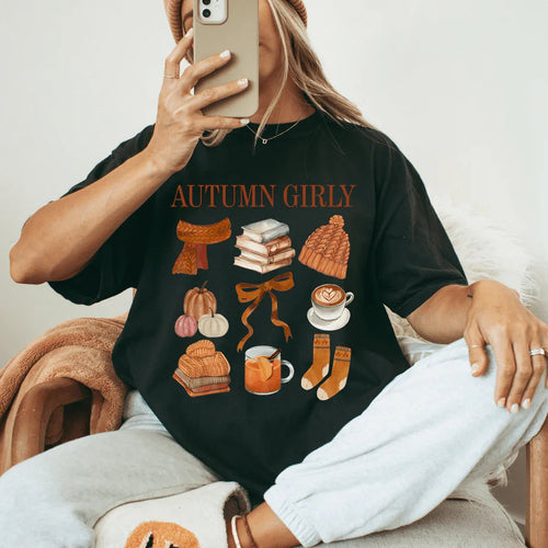 Autumn Girly Tee - WonderingCloth