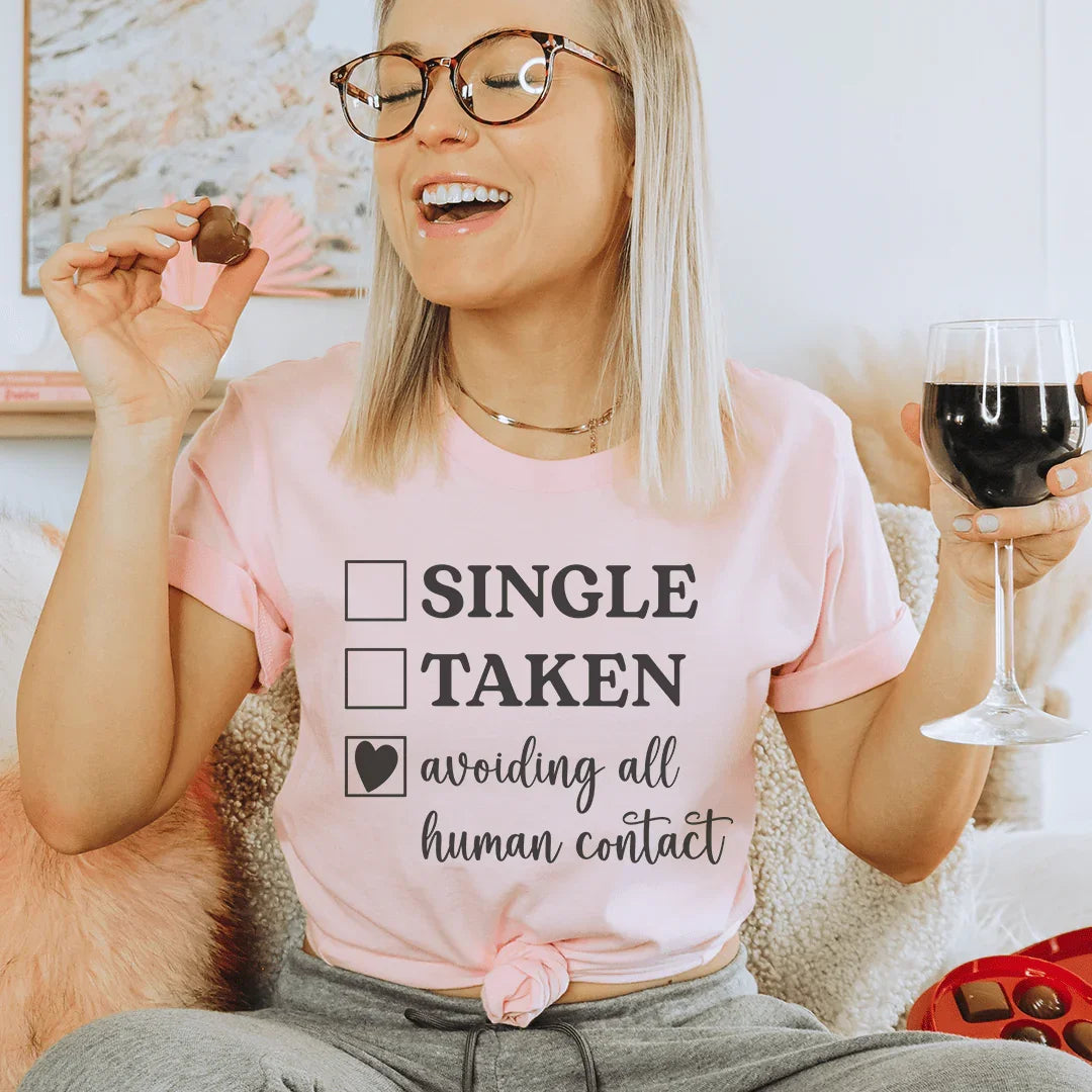 Avoiding All Human Contact Tee - WonderingCloth