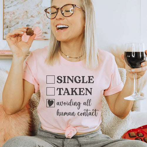 Avoiding All Human Contact Tee - WonderingCloth