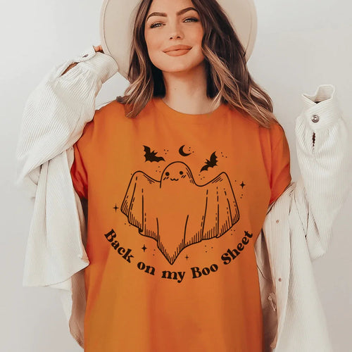 Back On My Boo Sheet Tee - WonderingCloth