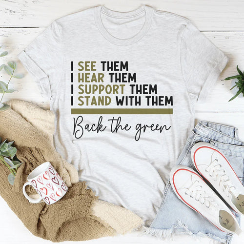 Back The Green Tee - WonderingCloth