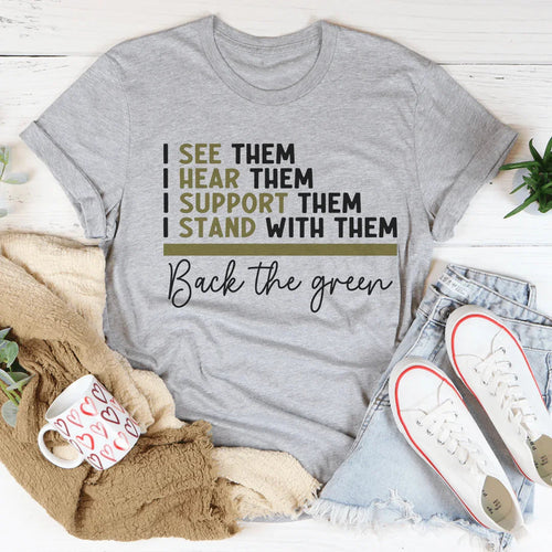 Back The Green Tee - WonderingCloth