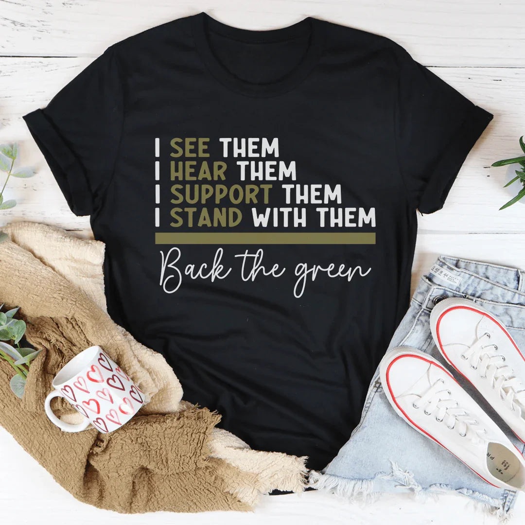 Back The Green Tee - WonderingCloth