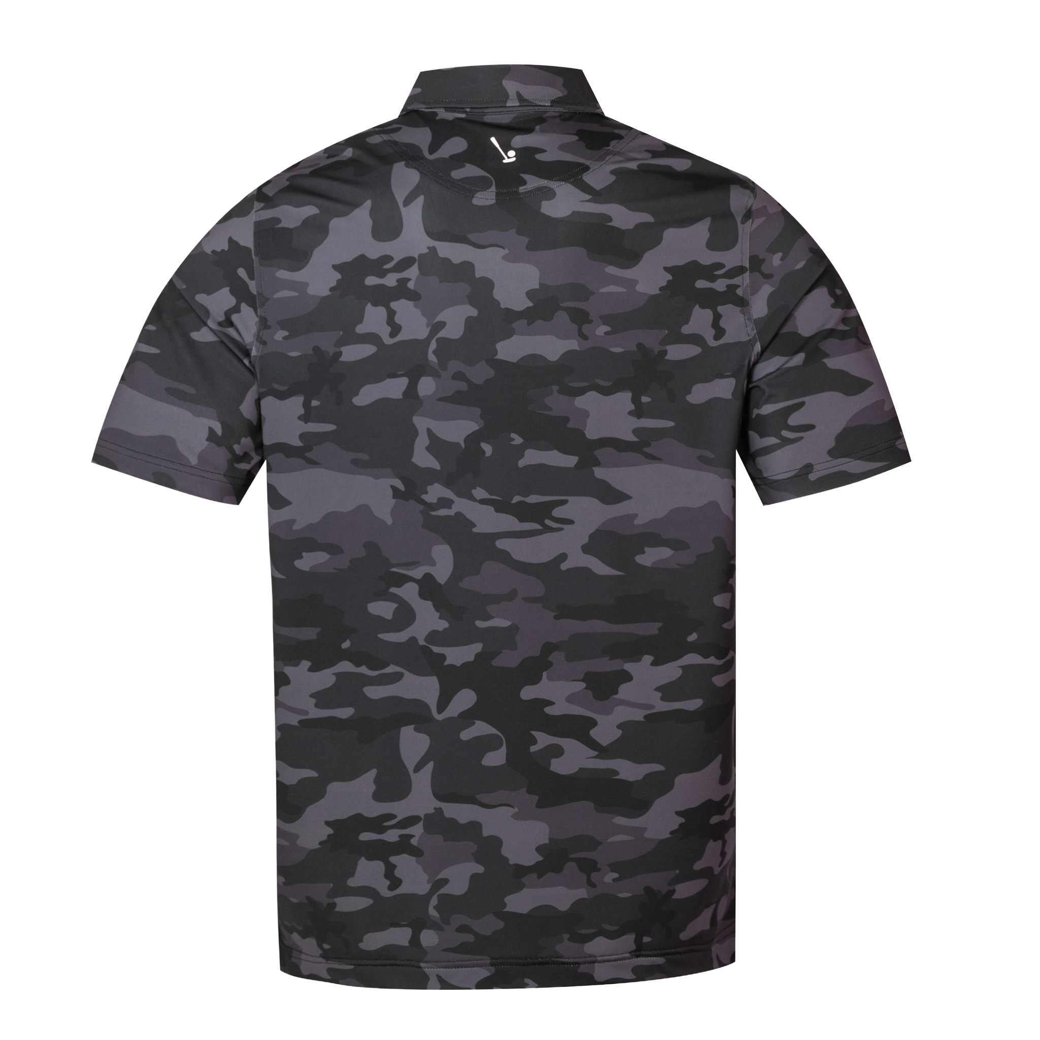Black Camo Men's Polo - WonderingCloth