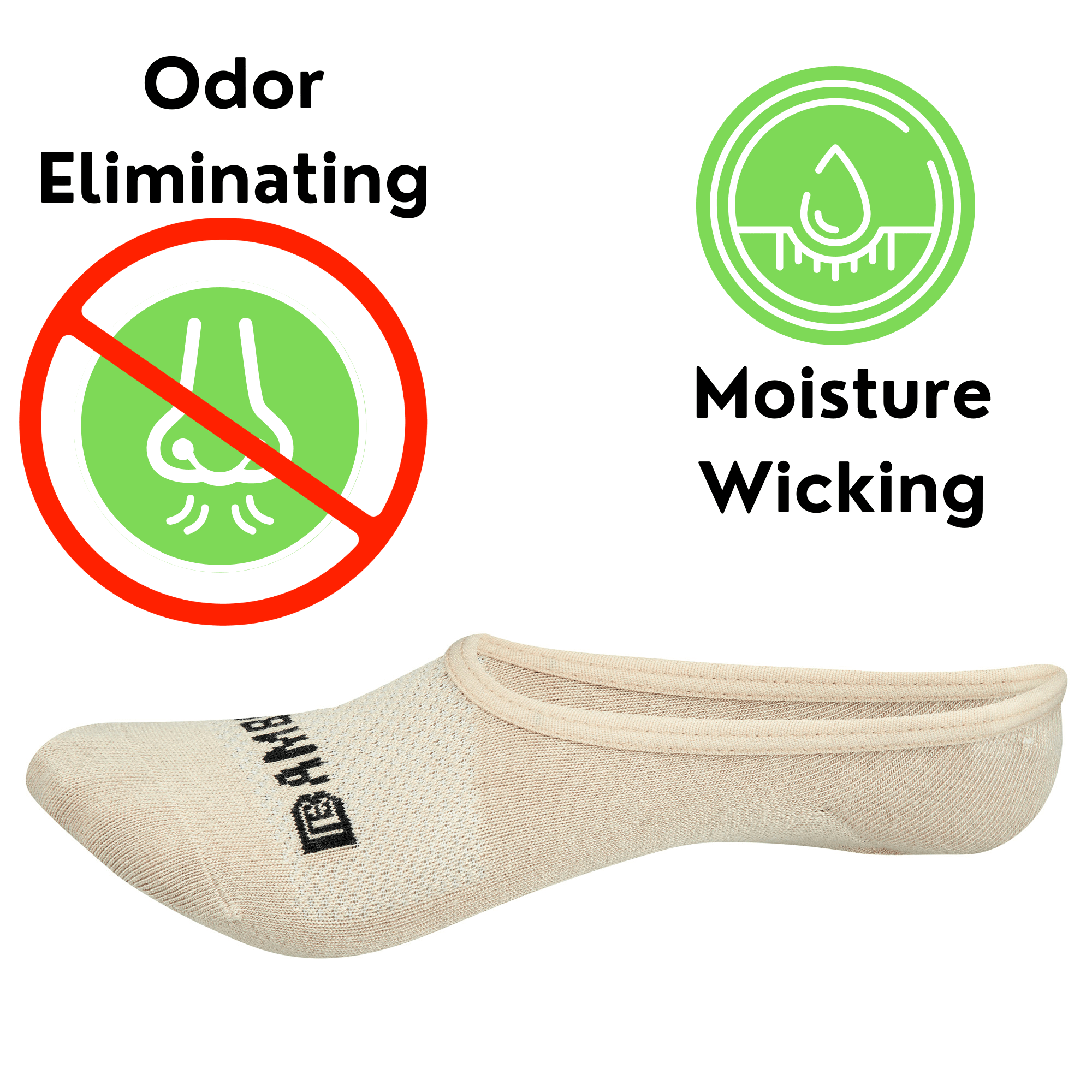 Bamboo Sports Super Low Cut No Show Bamboo Rayon Socks- Breathable, Moisture Wicking, Odor Eliminating, 4 Pair - WonderingCloth