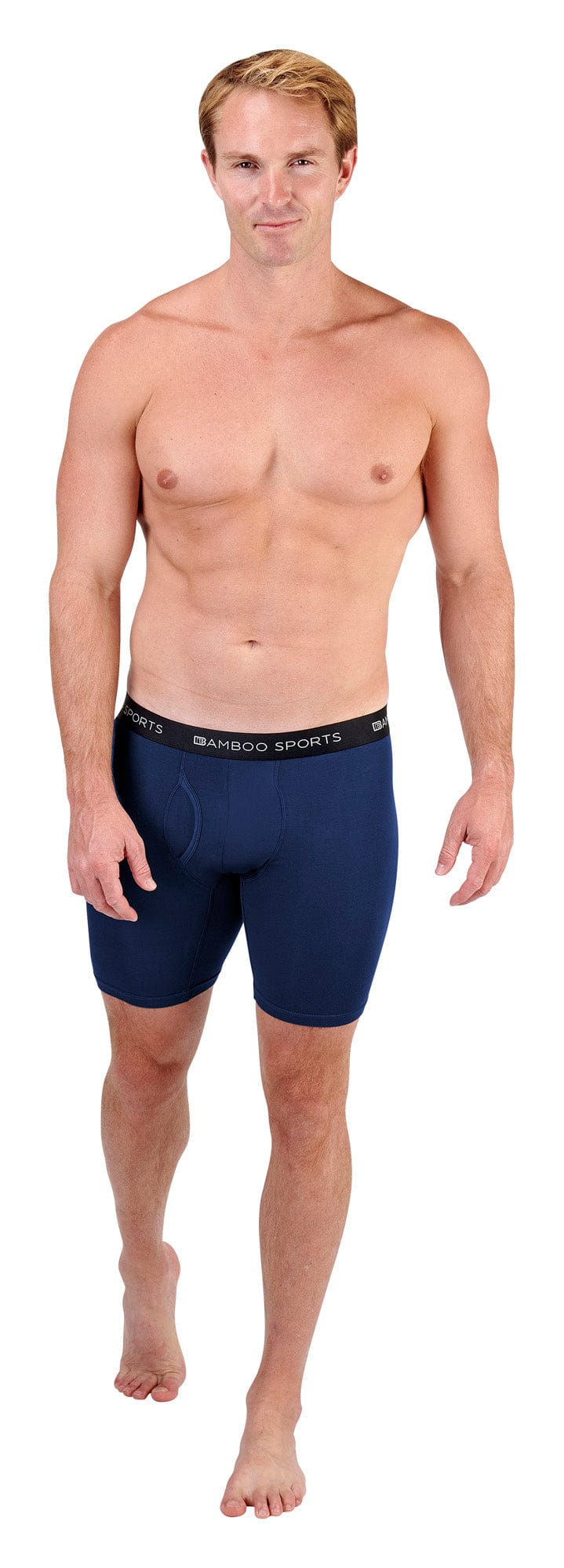 Men's 6" Inseam Bamboo Rayon Boxer Briefs - 4 Pack - WonderingCloth