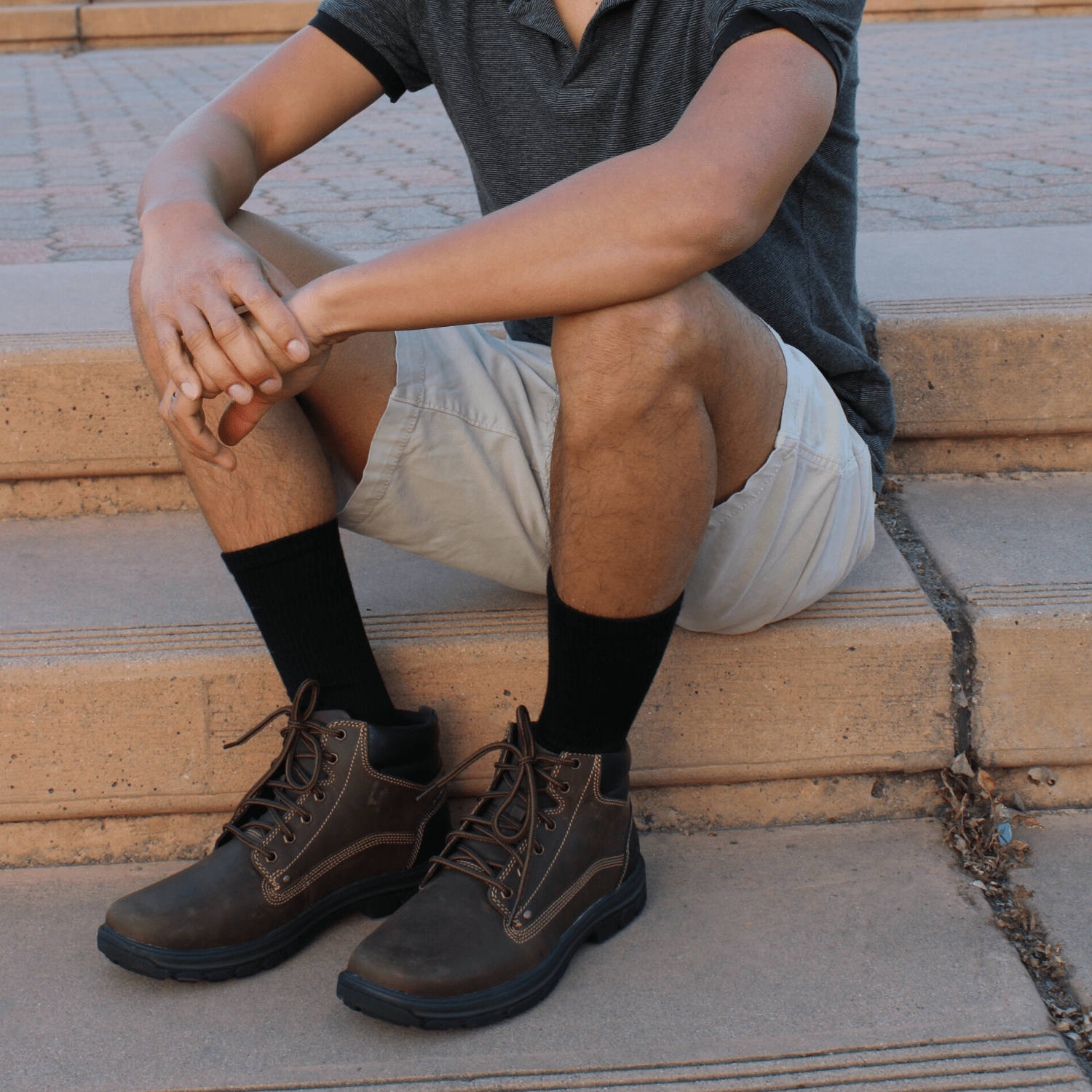 Men's Bamboo Rayon Crew Dress Socks - WonderingCloth