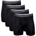 Men's 4" Inseam Bamboo Rayon Boxer Briefs - 4 Pack - WonderingCloth
