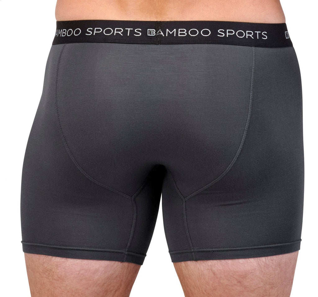 Men's 4" Inseam Bamboo Rayon Boxer Briefs - 4 Pack - WonderingCloth