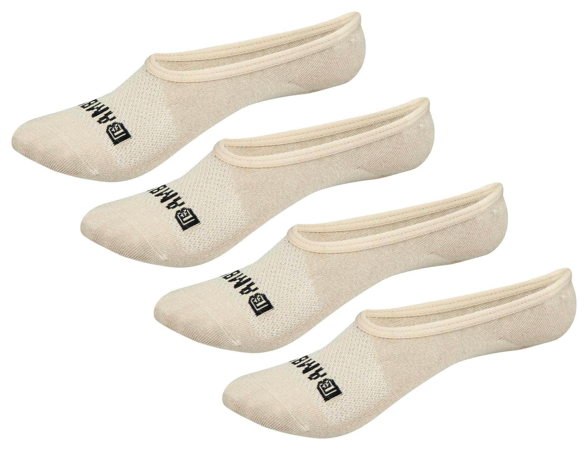 Bamboo Sports Super Low Cut No Show Bamboo Rayon Socks- Breathable, Moisture Wicking, Odor Eliminating, 4 Pair - WonderingCloth