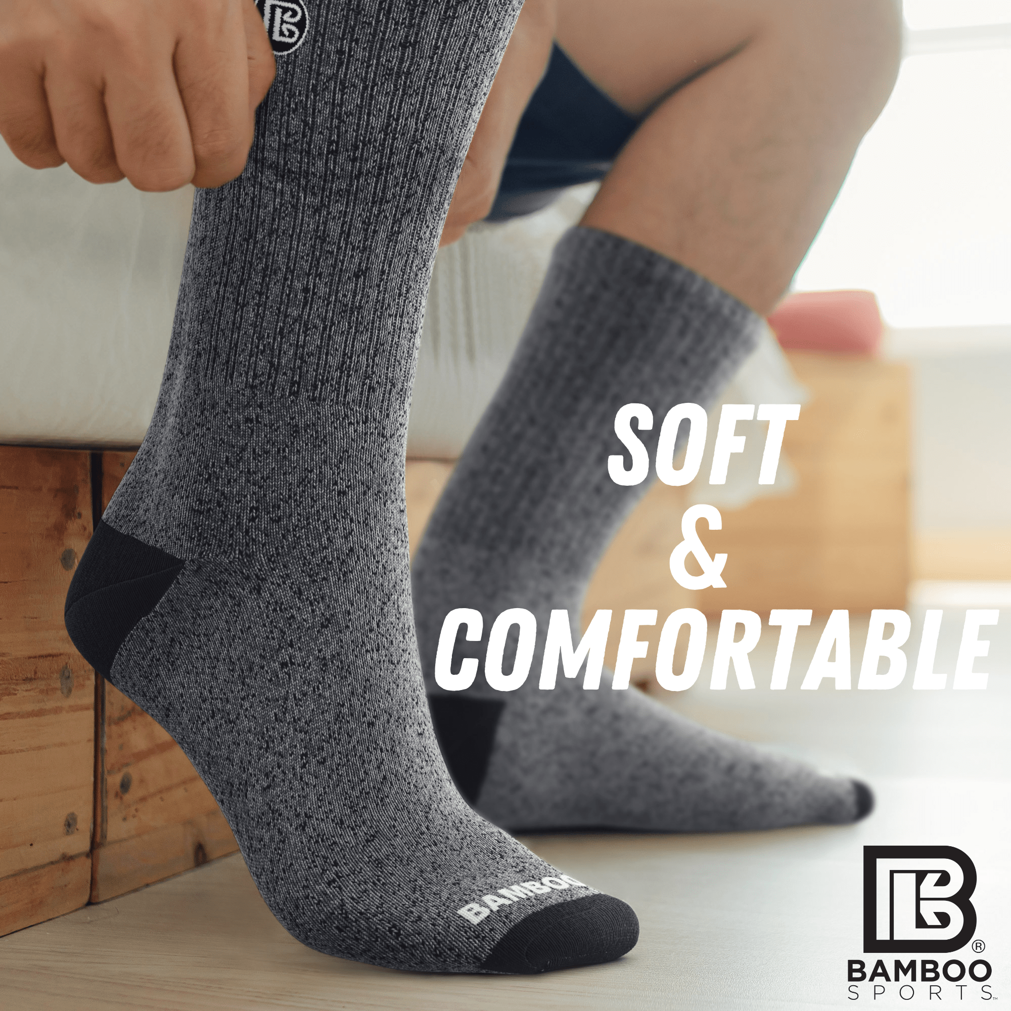 Premium Bamboo Rayon Crew Socks - WonderingCloth