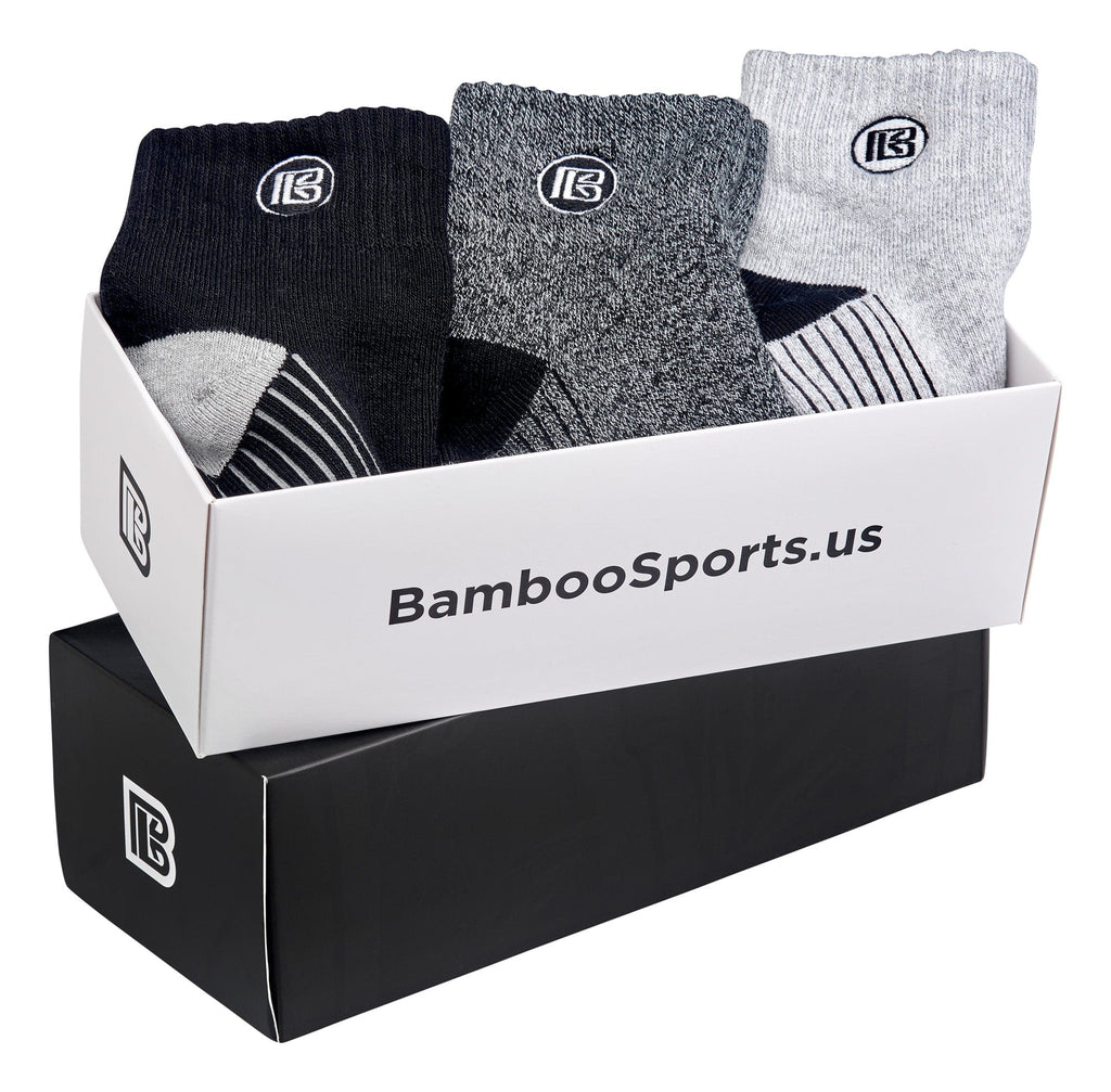 Premium Bamboo Rayon Quarter Crew Socks Gift Box - WonderingCloth
