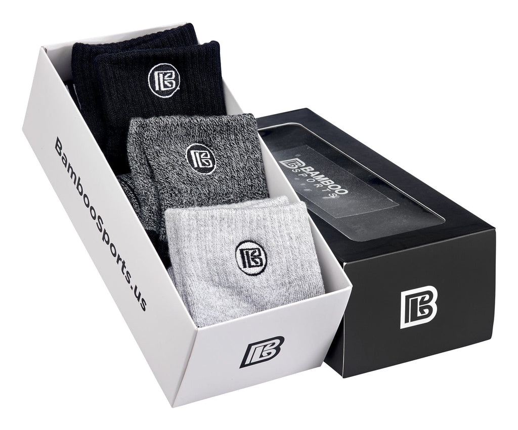 Premium Bamboo Rayon Quarter Crew Socks Gift Box - WonderingCloth