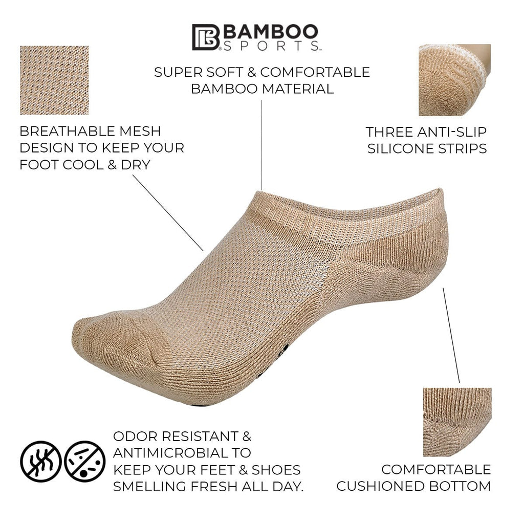 Bamboo Rayon Invisible No Show Socks - WonderingCloth