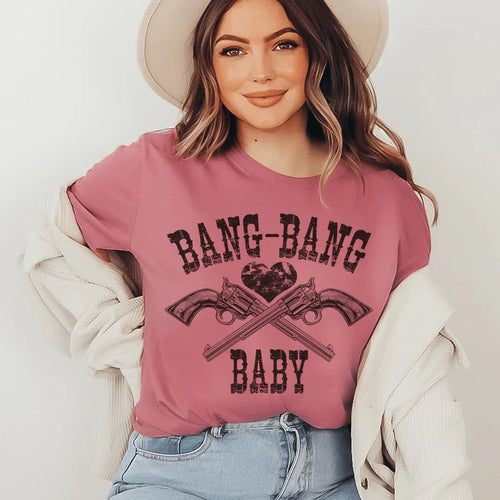 Bang Bang Baby Tee - WonderingCloth