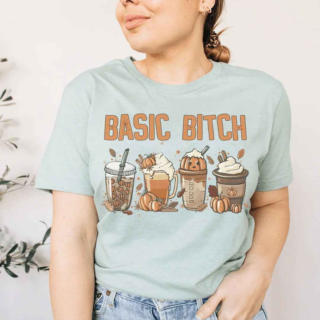 Basic B Fall Tee - WonderingCloth