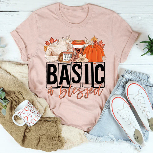 Basic & Blessed Tee - WonderingCloth