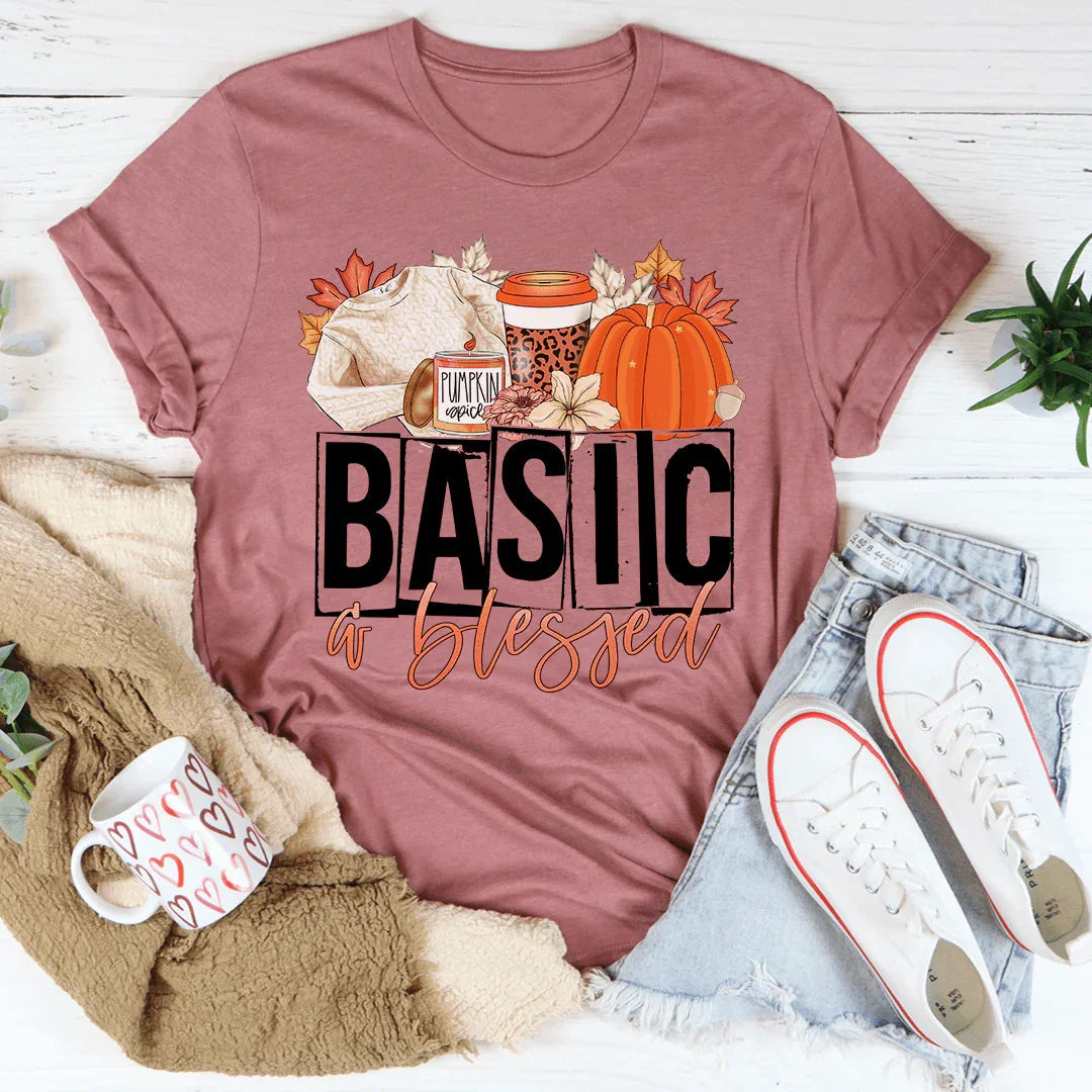 Basic & Blessed Tee - WonderingCloth