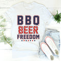 BBQ Beer Freedom Tee - WonderingCloth