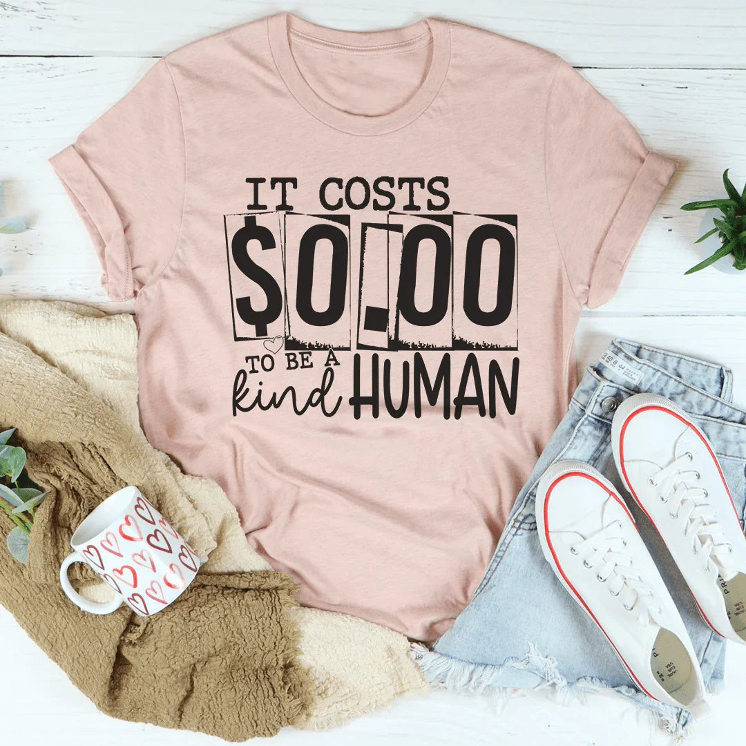 Be A Kind Human Tee - WonderingCloth