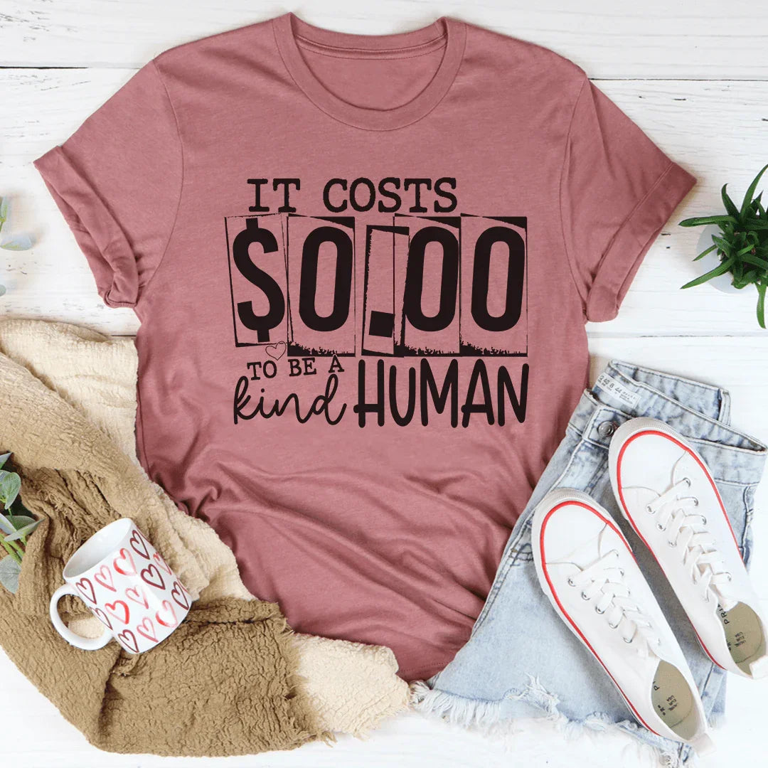 Be A Kind Human Tee - WonderingCloth