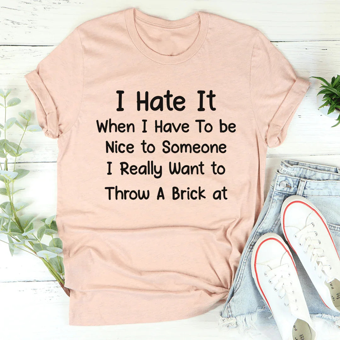 Be Nice Tee - WonderingCloth