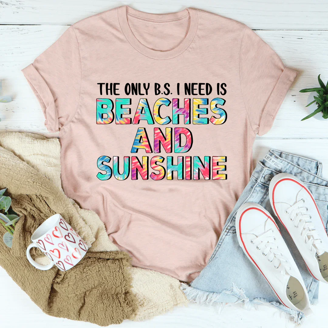 Beaches And Sunshine Tee - WonderingCloth