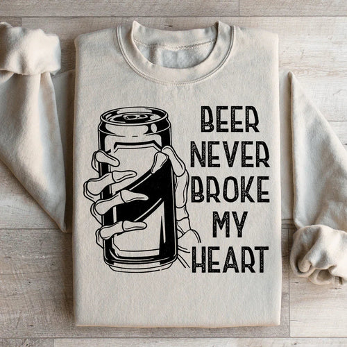 Beer Never Broke My Heart Skull Sweatshirt - WonderingCloth