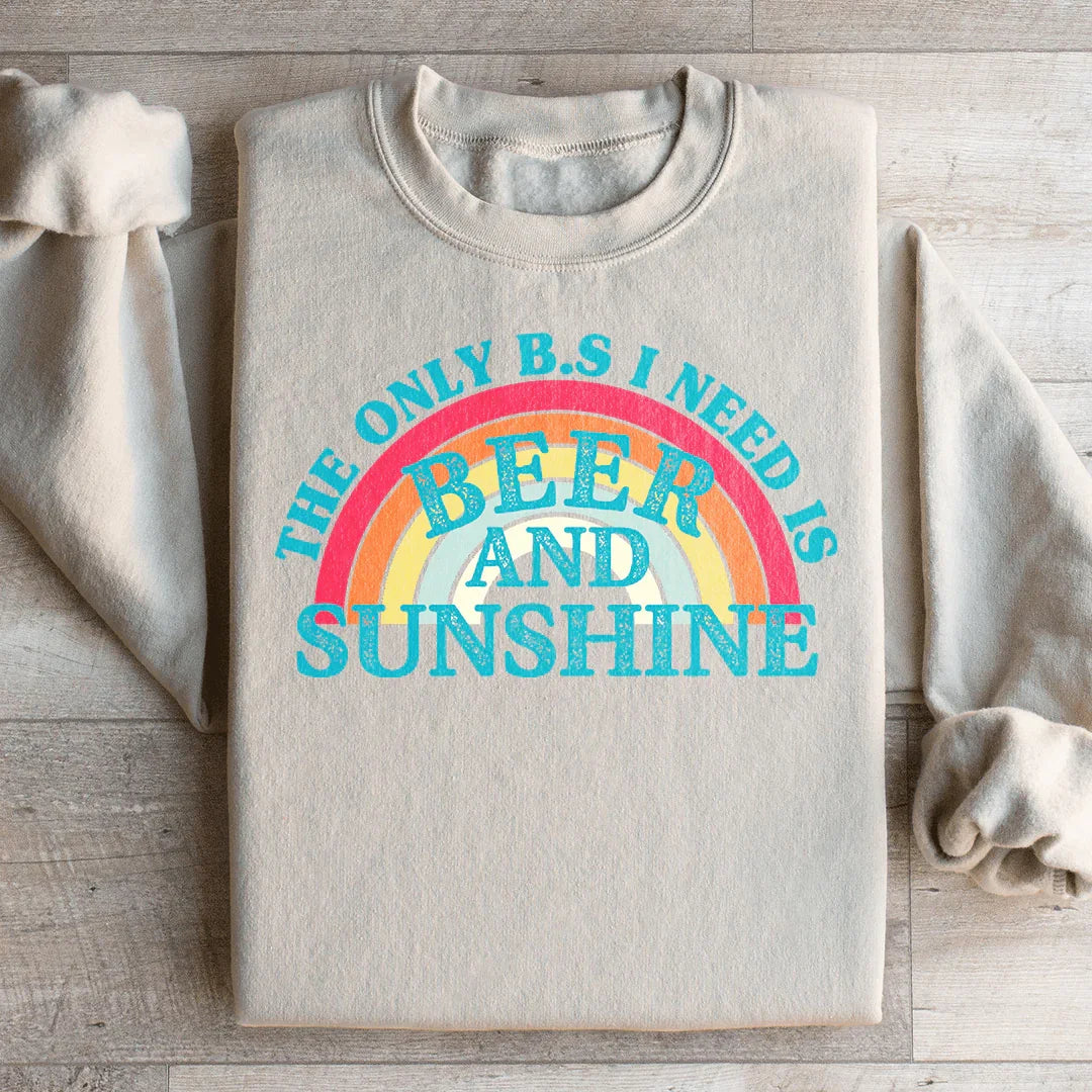 Beer & Sunshine Sweatshirt - WonderingCloth
