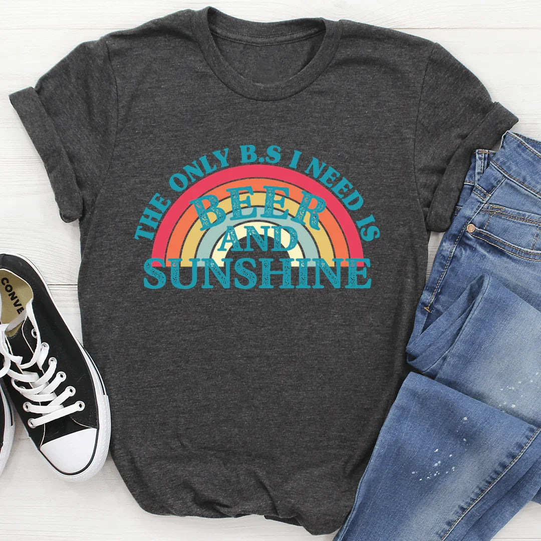 Beer & Sunshine Tee - WonderingCloth