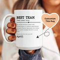 Best Team Custom Mug - WonderingCloth