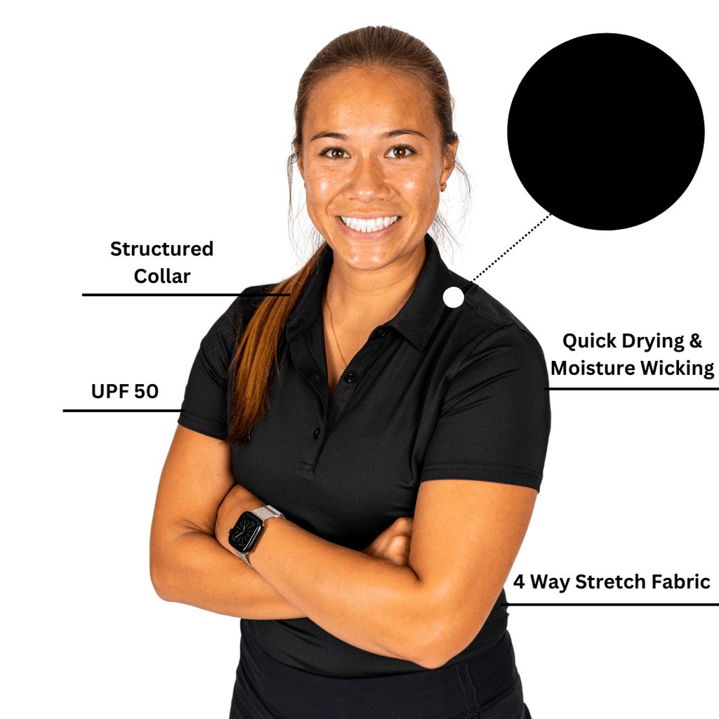 Black Women's (Sleeveless) Polos - WonderingCloth