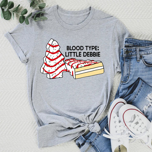 Blood Type Little Debbie Tee - WonderingCloth