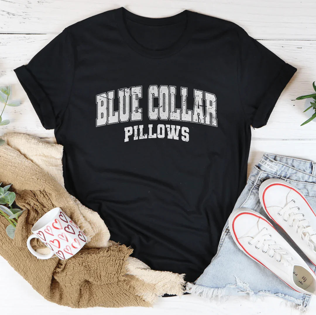 Blue Collar Pillows Tee - WonderingCloth