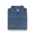 Blue Floral Women's Polo (Sleeveless) - WonderingCloth