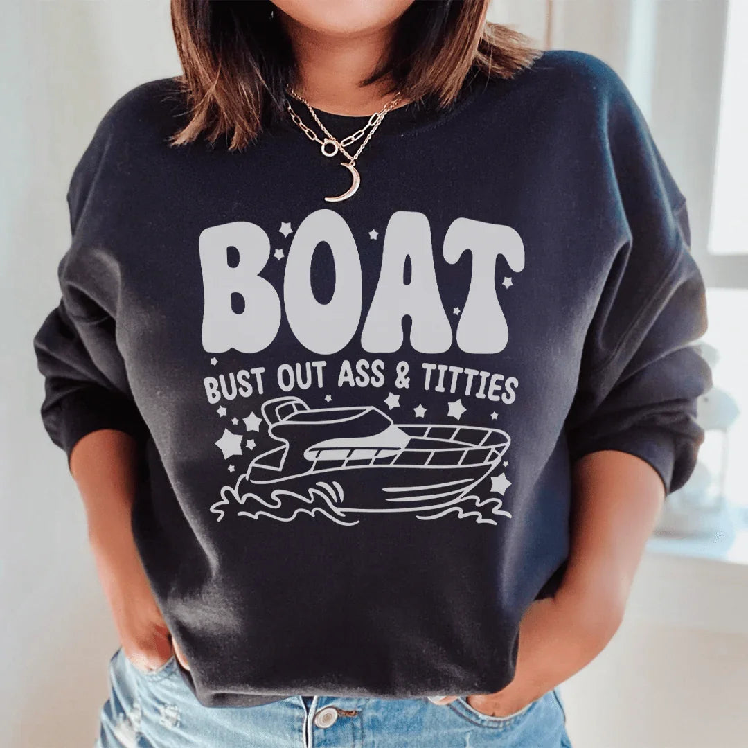 Boat Bust Out Ass Tee - WonderingCloth