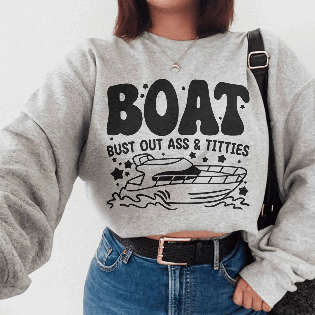 Boat Bust Out Ass Tee - WonderingCloth