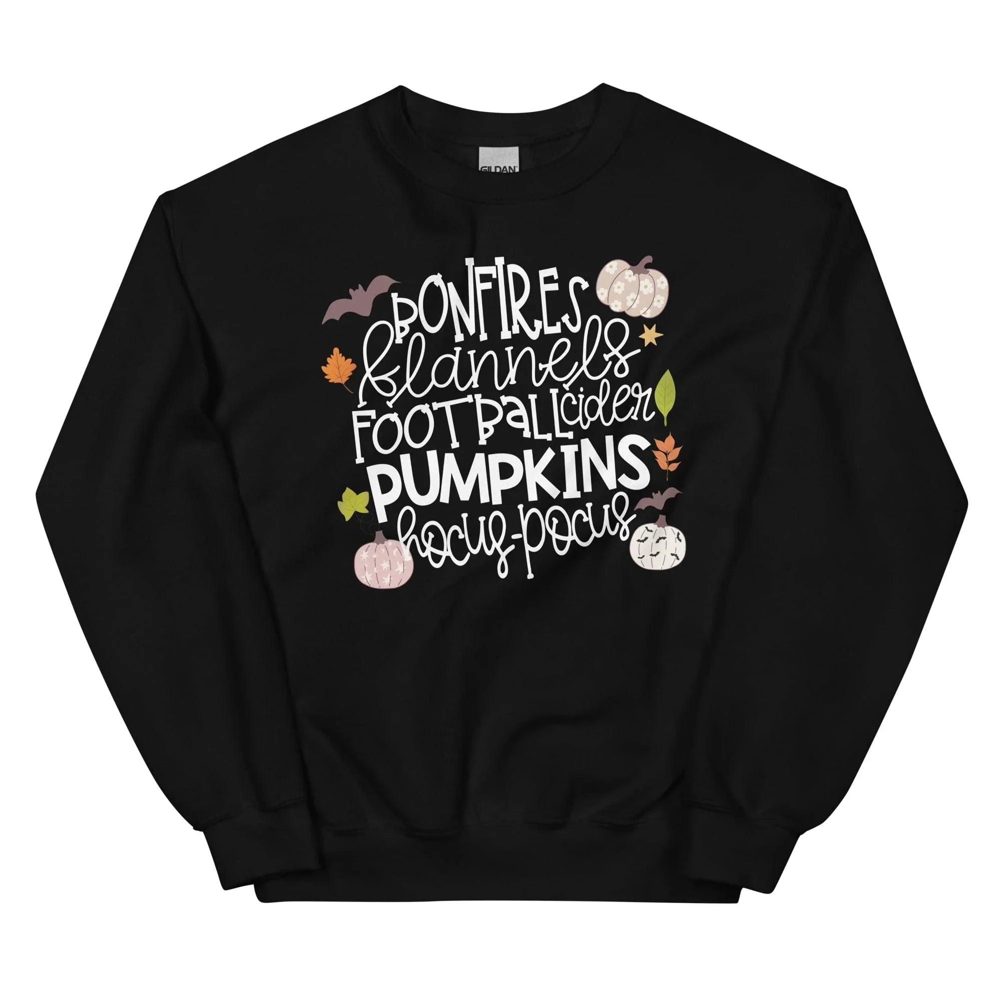 Bonfires Flannels Football Cider Pumpkins Hocus Pocus Sweatshirt - WonderingCloth