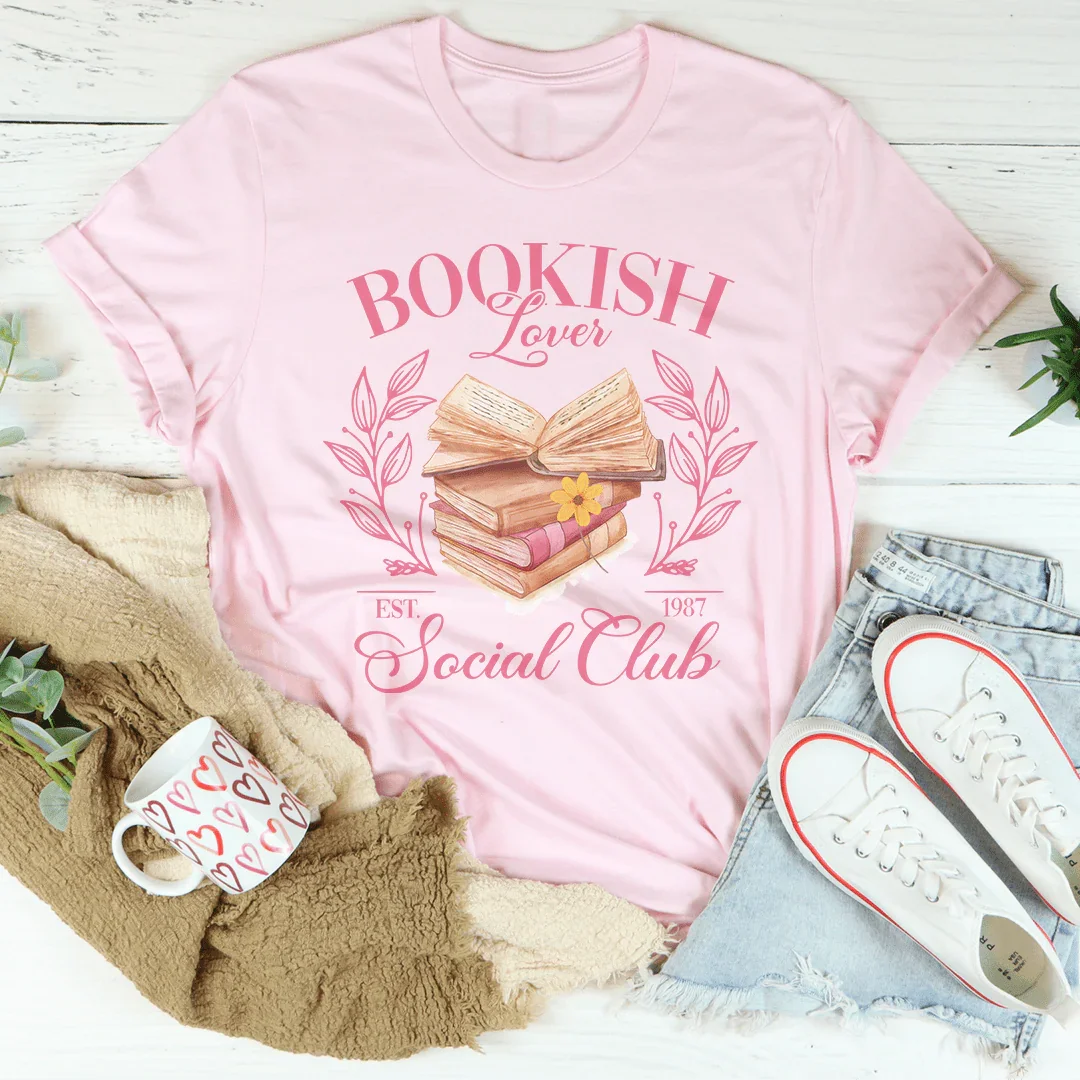 Bookish Lover Social Club Tee - WonderingCloth