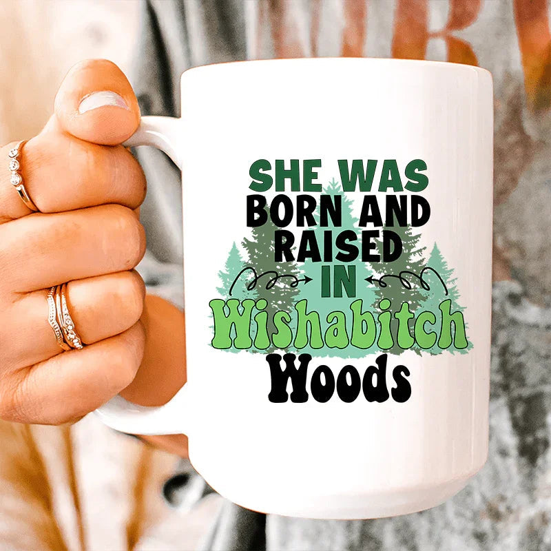 Born & Raised Ceramic Mug 15 oz - WonderingCloth