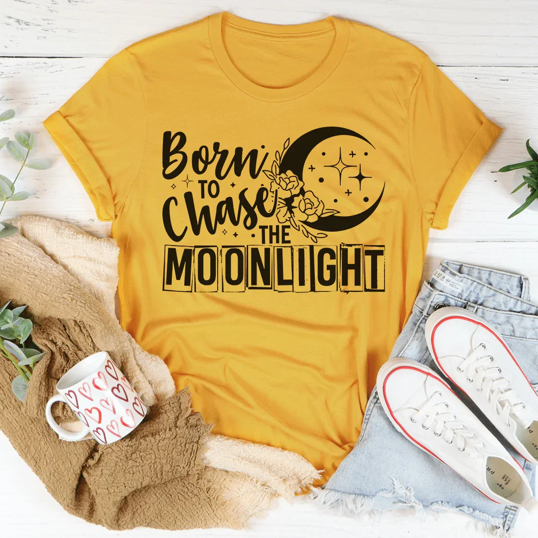 Born To Chase The Moonlight Tee - WonderingCloth