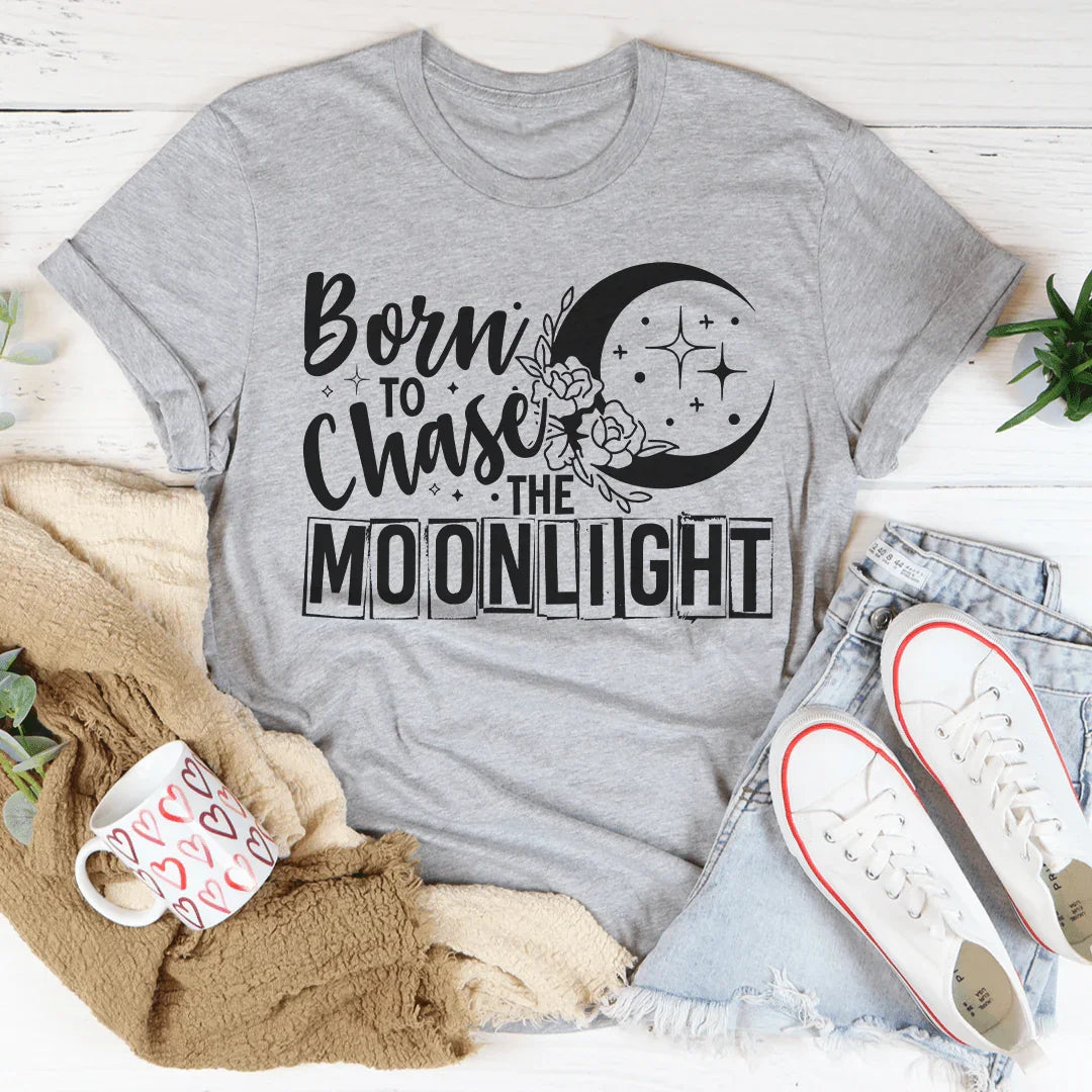 Born To Chase The Moonlight Tee - WonderingCloth